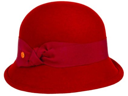 Dámsky červený Cloche klobúk - Nanni