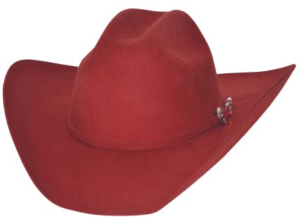 Westernový červený klobúk KINGMAN 4x