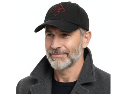 Austrálska čierna šiltovka oilskin - OILSKIN CAP