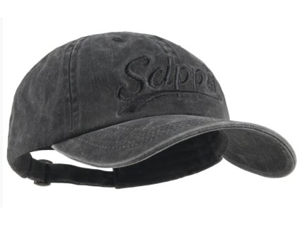 Austrálska čierna šiltovka z opranej bavlny - SCIPPIS CAP