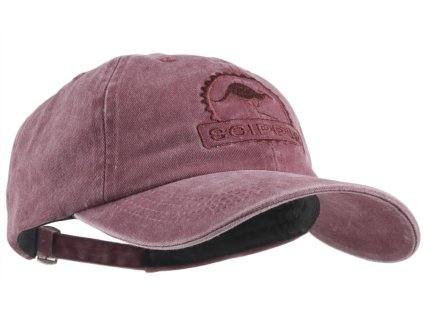 Austrálska červená šiltovka z opranej bavlny - CANVAS CAP