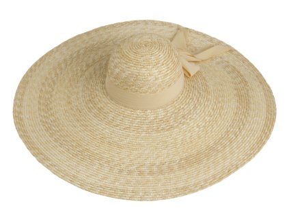 Dámsky letný slamený klobúk Fiebig - Cloche Big Brim