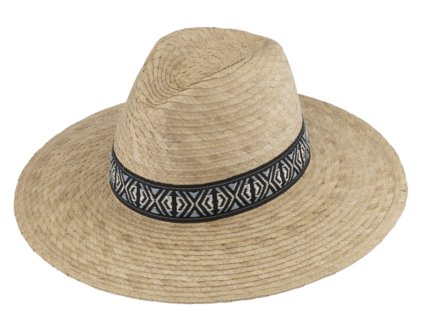 Letný béžový Fedora klobúk - Wide brim