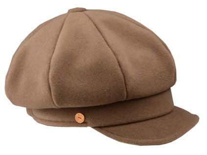 8-dielna béžová dámska bekovka od Mayser - Camila Newsboy Cap