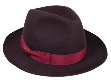 Luxusný fialový klobúk Borsalino - Fedora