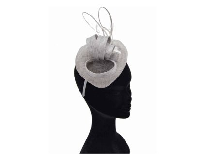 Fascinátor - sivý