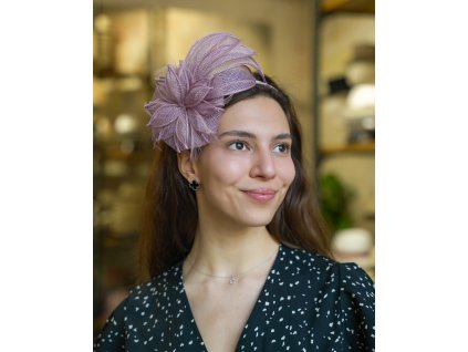 Fascinátor - ametyst