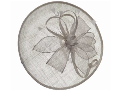 Fascinátor sivý - ozdoba do vlasov