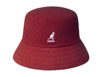 Klobúk Kangol Bermuda Bucket vo farbe Cranberry