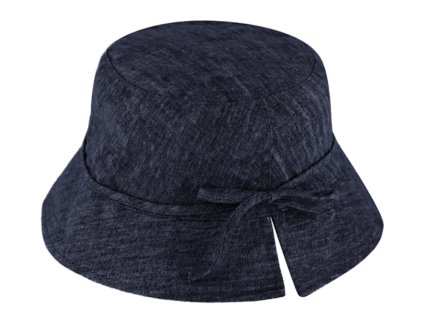 Bucket hat - letný ľanový modrý klobúk - Fiebig 1903