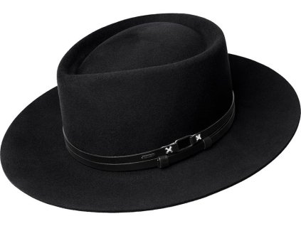 Bailey® Lang – čierny klobúk s teardrop korunou