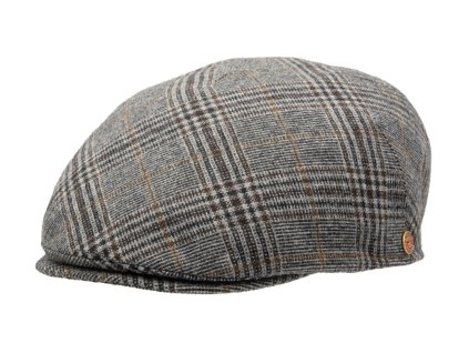 Pánska zimná vlnená bekovka - Mayser - Sidney Limitovaná kolekcia hnedá kocka