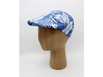 Pánska letná 6-dielna bavlnená modrá bekovka s tropickým vzorom od Fiebig - limitovaná kolekcia