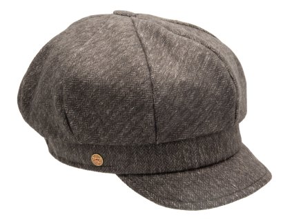 8-dielna dámska hnedá bekovka od Mayser - Camila Newsboy Cap