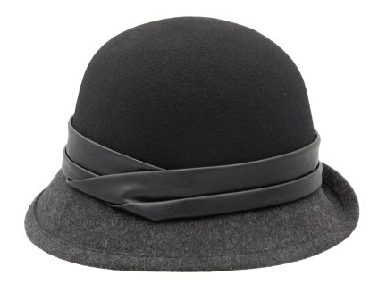 Dámsky čierny Cloche klobúk - Nanni