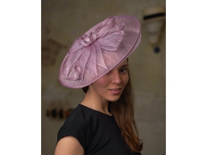 Fascinátor ametyst - ozdoba do vlasov