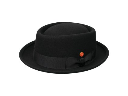 Plstený čierny klobúk porkpie - Mayser - Andy