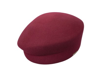 Dámska bordo plstená lodička - plstený baret - Seeberger