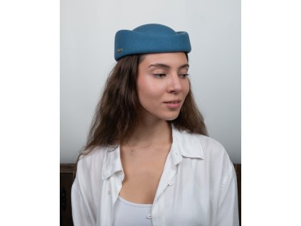 Dámska plstená lodička aquamarine - plstený baret - Seeberger