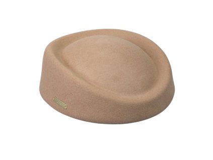 Dámska béžová plstená lodička - plstený baret - Seeberger