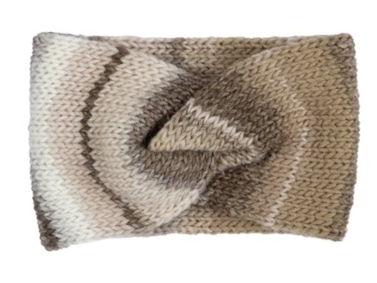 Dámska zimná čelenka taupe - Fiebig