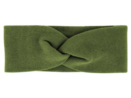 Dámska khaki čelenka od Fiebig - 100% organická bavlna