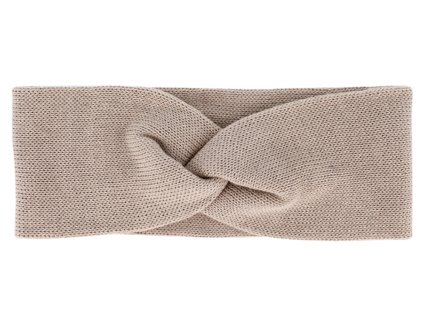 Dámska béžová čelenka od Fiebig - 100% organická bavlna