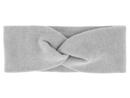 Dámska sivá čelenka od Fiebig - 100% organická bavlna