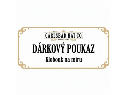 Darčekový poukaz (workshop - klobúk na mieru)