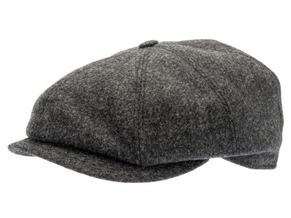 Vlnená bekovka (ušné klapky) 8-panel od CTH Ericson - Aaron Moon Shetland Graphite