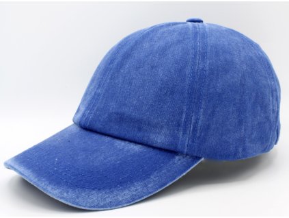 Modrá šiltovka z pranej bavlny - Baseball Cap Washed Cotton