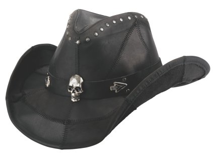 Bullhide Hardtail – kožený westernový klobúk Black