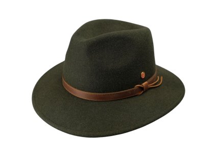 Cestovný nekrčivý vodeodolný zelený klobúk Mayser - Marvin Mayser