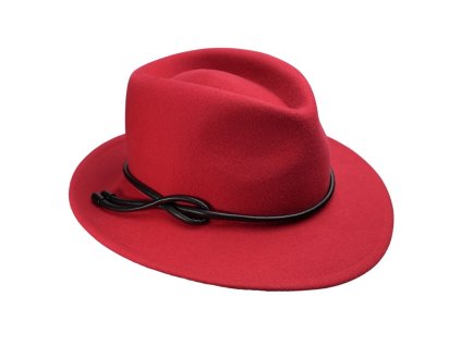 Dámsky luxusný červený klobúk s kašmírom - Pita