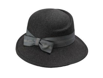 Dámský nemačkavý šedý klobouček  - Jana