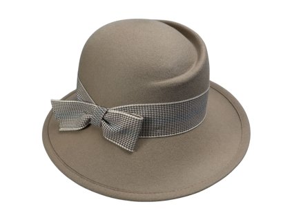 Dámsky béžový nekrčivý klobúčik - Jana