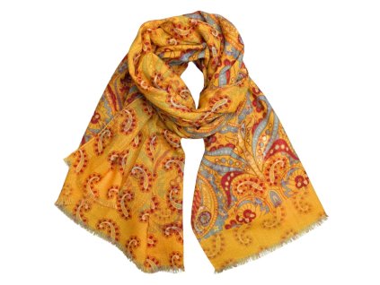 Obojstranný vlnený šál Calabrese Napoli