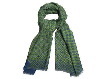 Obojstranný vlnený šál Calabrese Napoli