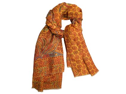 Obojstranný vlnený šál Calabrese Napoli