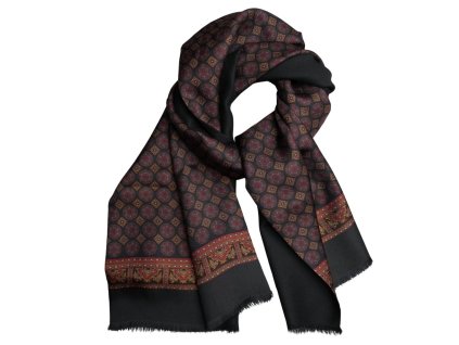 Hodvábna obojstranná šatka Calabrese Napoli