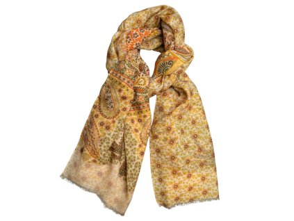 Obojstranný vlnený šál Calabrese Napoli