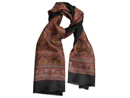 Hodvábna obojstranná šatka Calabrese Napoli