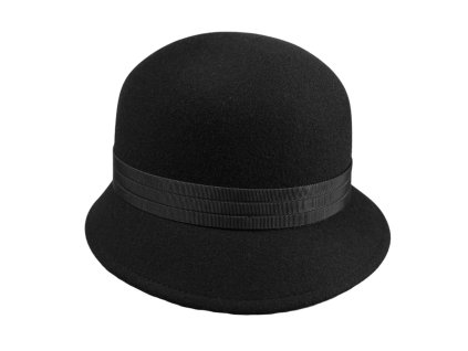 Dámský černý Cloche klobouk - Patricia