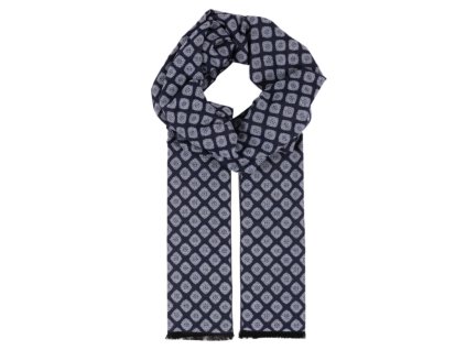 Modrá šatka so vzorom od Fiebig