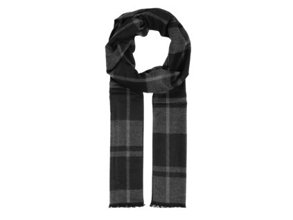 Sivý kockovaný šál od Fiebig