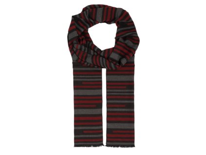 Vzorovaná červená šatka od Fiebig