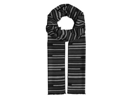 Vzorovaná sivá šatka od Fiebig