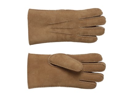Hnedé kožené rukavice z ovčej kože - Fiebig