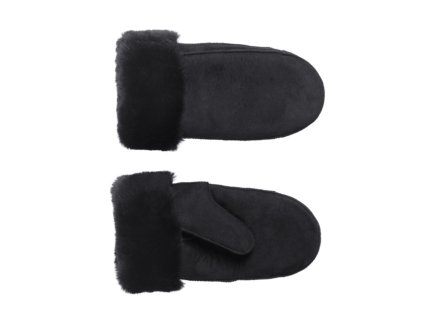 Čierne luxusné palčiaky z ovčej kože - Fiebig