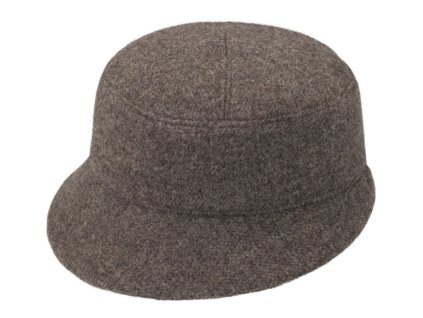 Dámska zimná vlnená bekovka Taupe - Shetlandská vlna